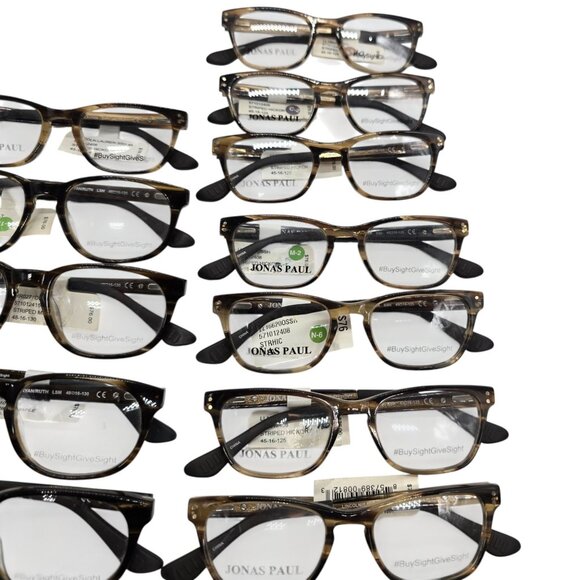 Jonas Paul Kids Optical Glasses Lot Of 26 Black & Tortoise Shell Frames With Dem - Picture 7 of 7